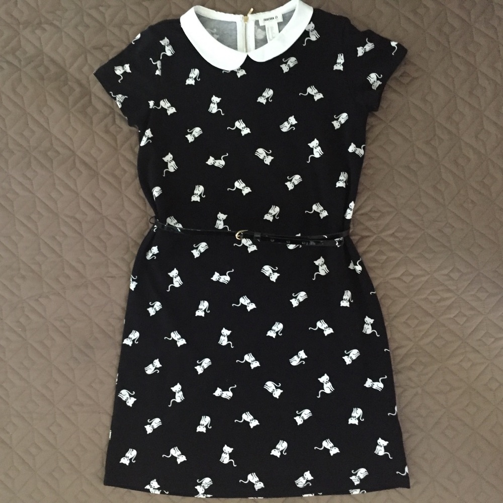 Forever 21 Collared Cat Dress
